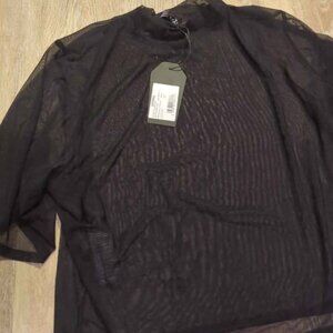 Disturbia jinx mesh short sleeve top size 18 new